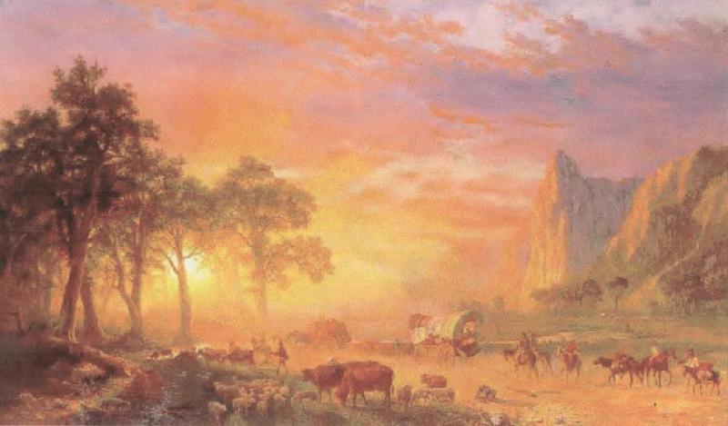 Albert Bierstadt The Oregon Trail Germany oil painting art